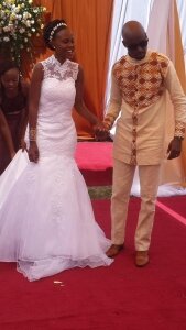 Mark Masai wedding photo.. Mark Masai and Fiona, his brand new wife
