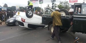 Photos: The Accident along Thika road that everyone is talking about…